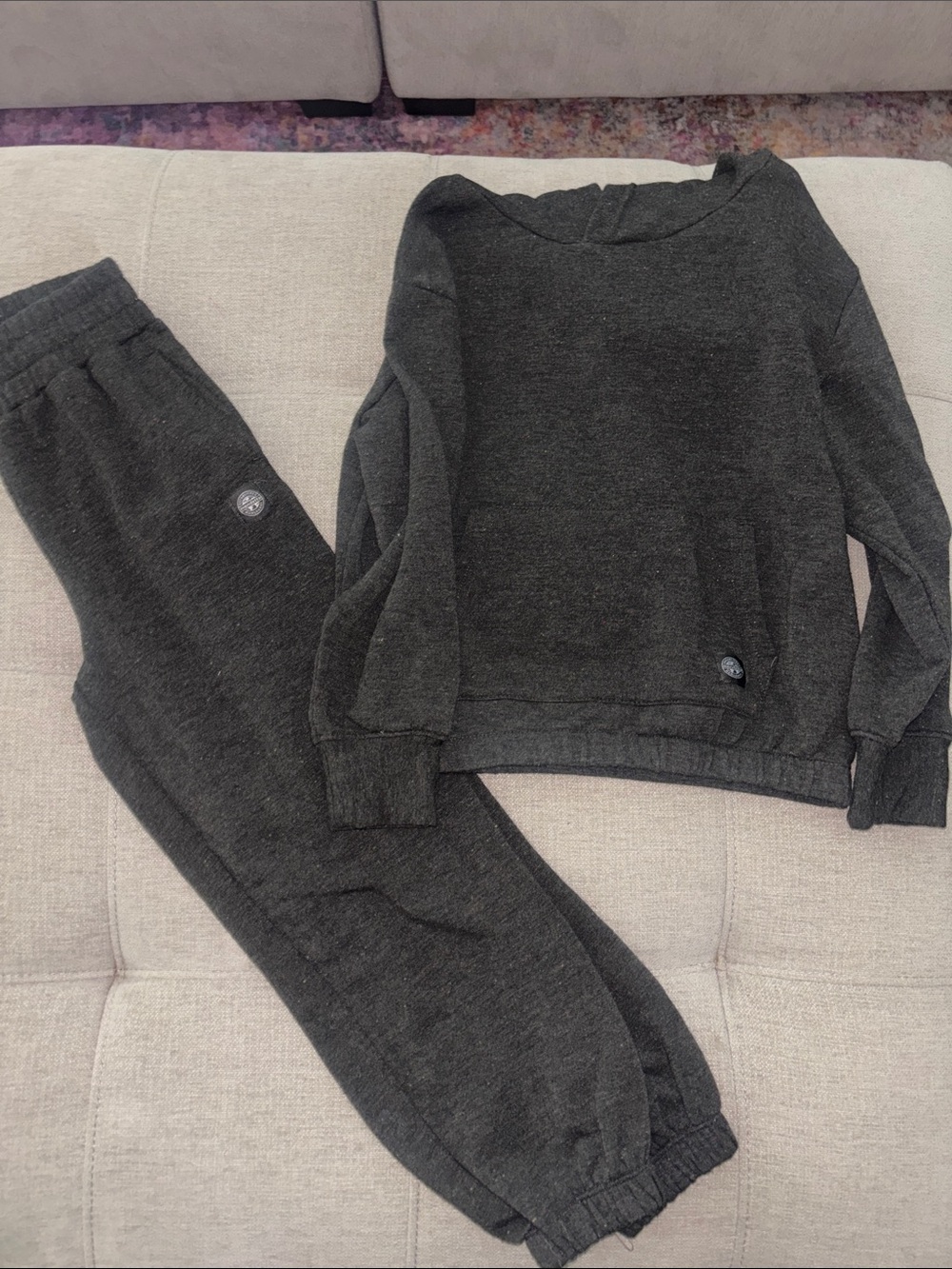 Mondetta Kids Black Fleece Joggers - Cozy Pull-On Sweatpants